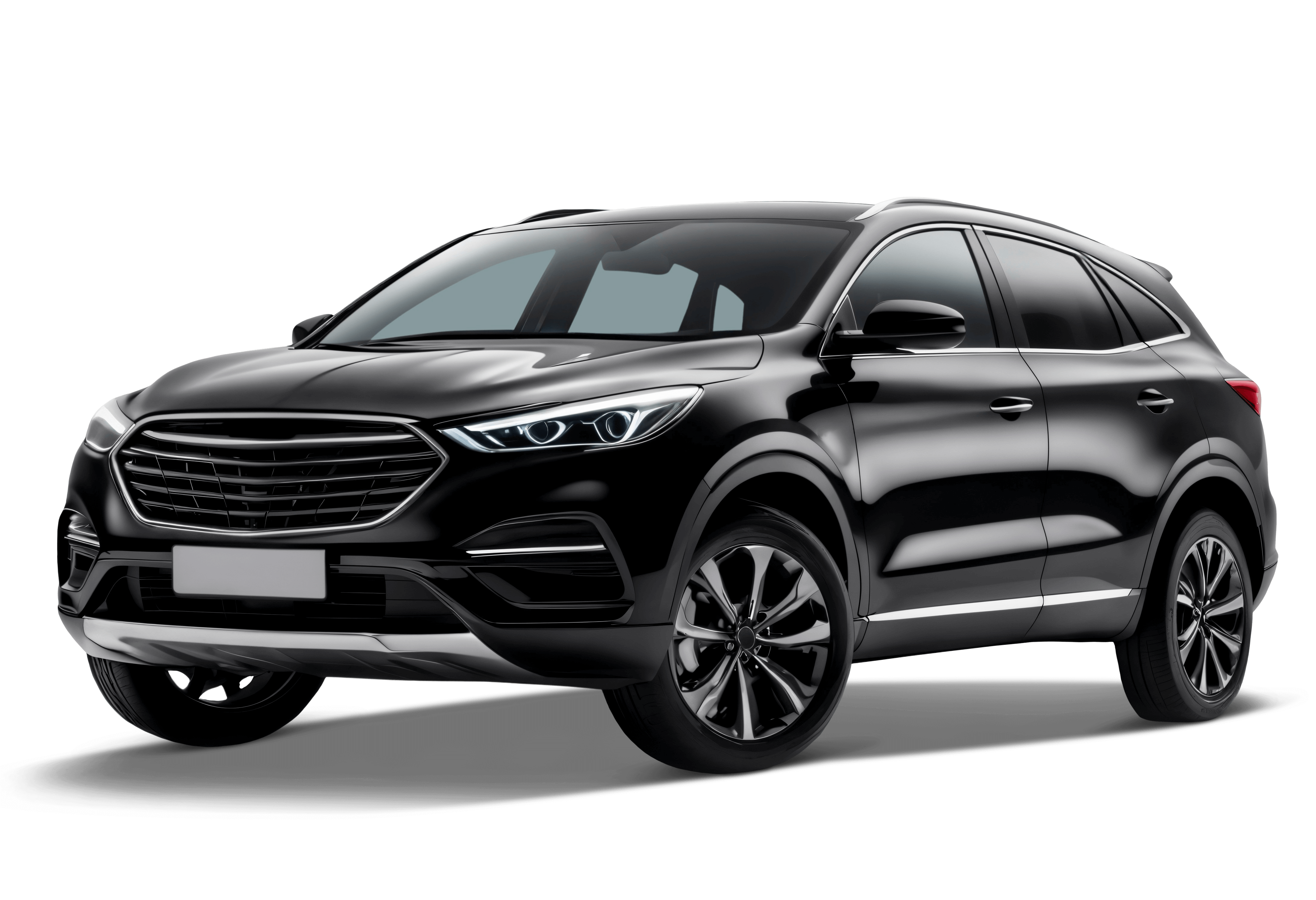 A car on a landing page background